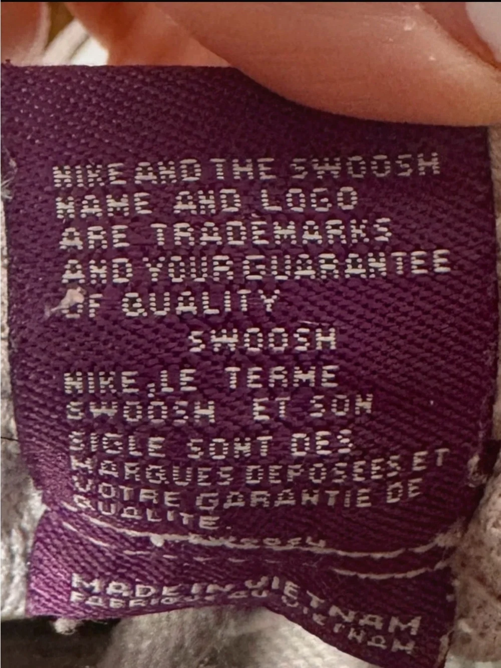 Nike Dunk Low Kids Sneaker White Gray Purple Youth Size 3